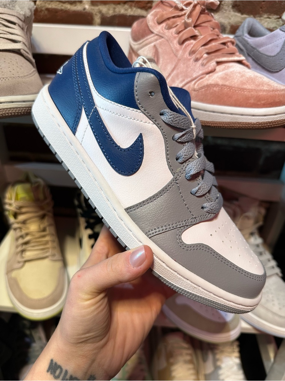 Jordan 1 Low – Stealth French Blue